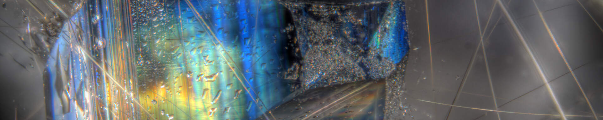 Inclusions of anatase crystal and rutile fibres in rock crystal from Brazil